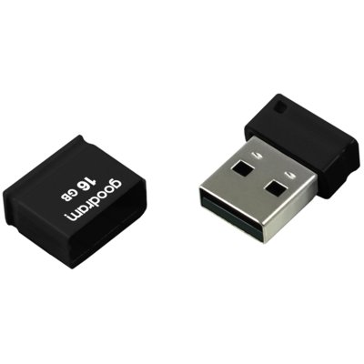 Pendrive GOODRAM UPI2 16GB, USB 2.0, Odczyt 20 Mb/s, Zapis 5 Mb/s Czarny