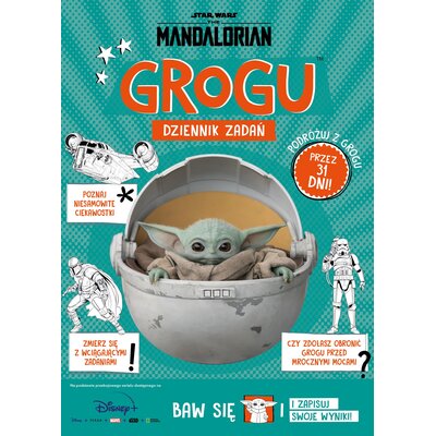 Książka z zadaniami Star Wars Grogu The Mandalorian Dziennik zadań (miękka okładka)