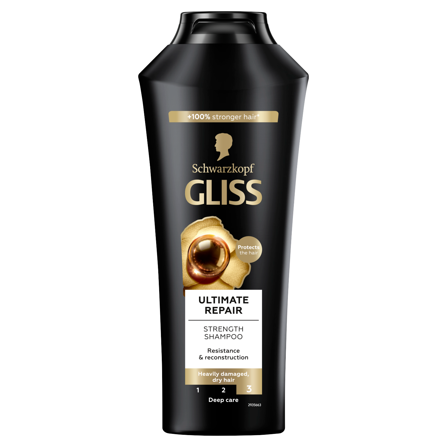 Gliss Ultimate Repair szampon do włosów mocno zniszczonych i suchych, 400 ml