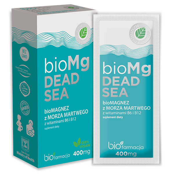 Biofarmacja bioMg Dead Sea suplement diety, 7 sasz./1 opak.