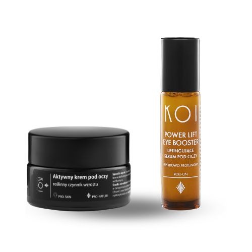 KOI Cosmetics Eye Set! zestaw: serum liftingujące pod oczy, 10 ml + aktywny krem pod oczy z czynnikiem EGF, 15 ml