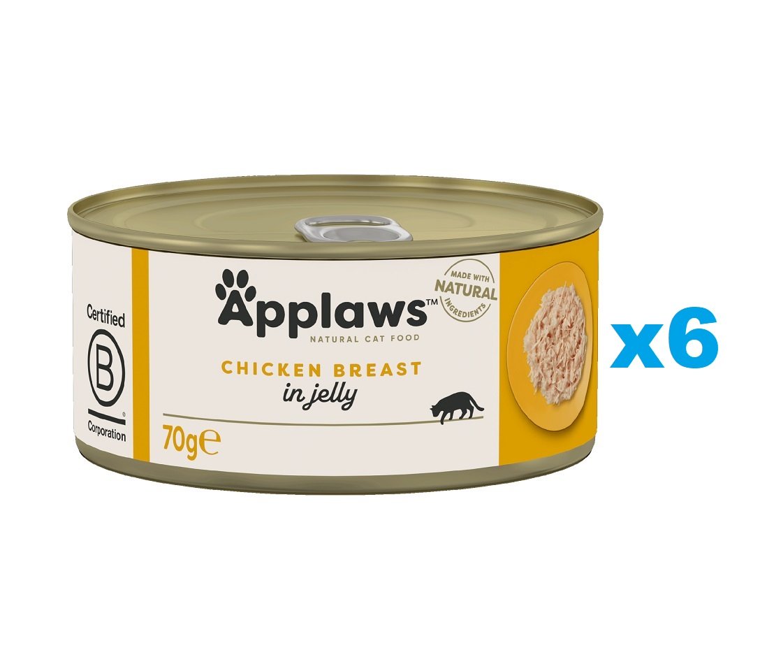 APPLAWS Cat Adult Chicken Breast in Jelly kurczak w galaretce 6x70g