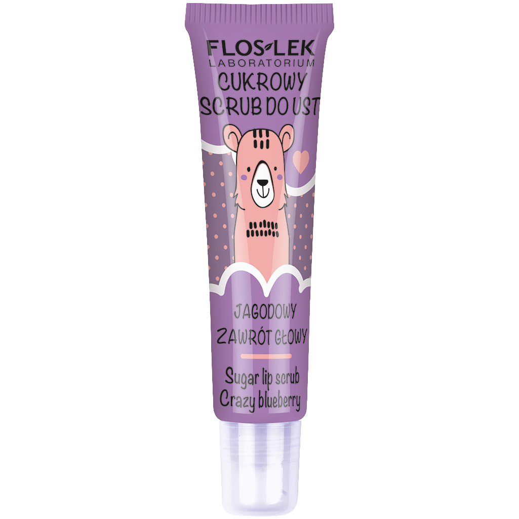 Floslek Vege peeling do ust jagodowy, 14 g