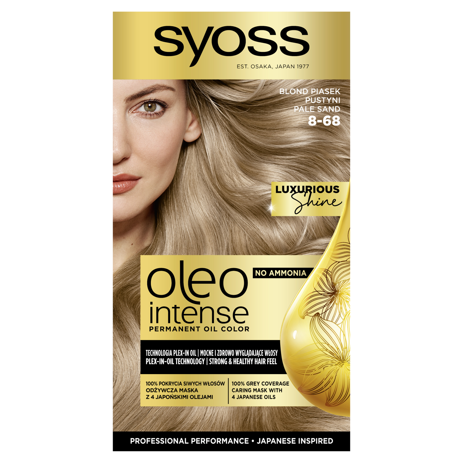 Syoss Oleo Intense farba do włosów 8-68 blond piasek pustyni, 1 opak.
