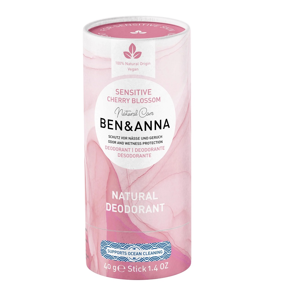 Ben&Anna naturalny dezodorant bez sody Sensitive Japanese Cherry Blossom, 40 g