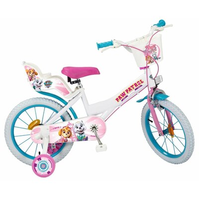 Rower dziecięcy NICKELODEON Psi Patrol 16 cali dla dziewczynki Biały