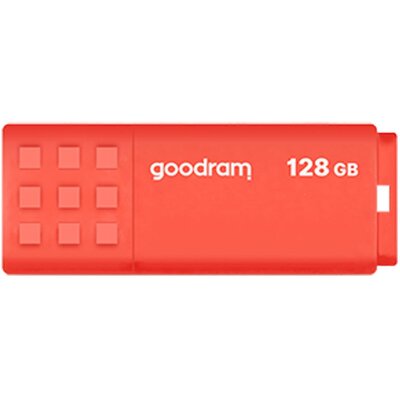 Pendrive GOODRAM UME3 128GB, USB 3.2 Gen. 1 (USB 3.0), Odczyt 60 Mb/s, Zapis 20 Mb/s Pomarańczowy