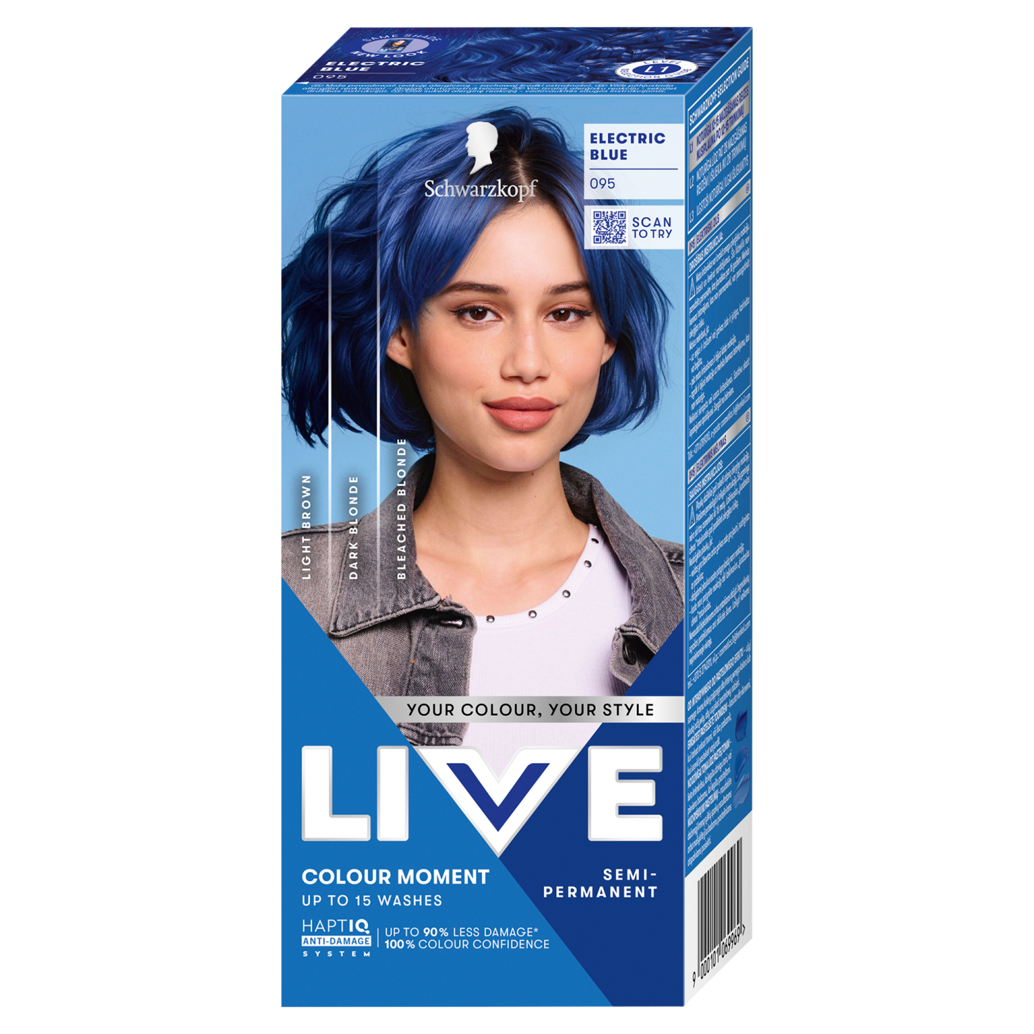 Live Ultra Brights farba do włosów 095 electric blue, 1 opak.