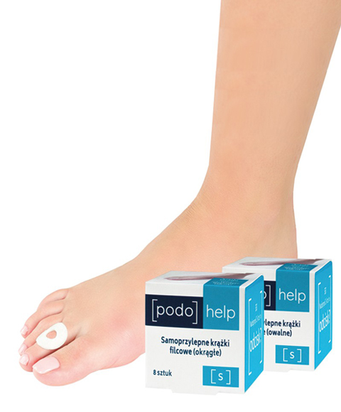 Podohelp samoprzylepne krążki filcowe okrągłe