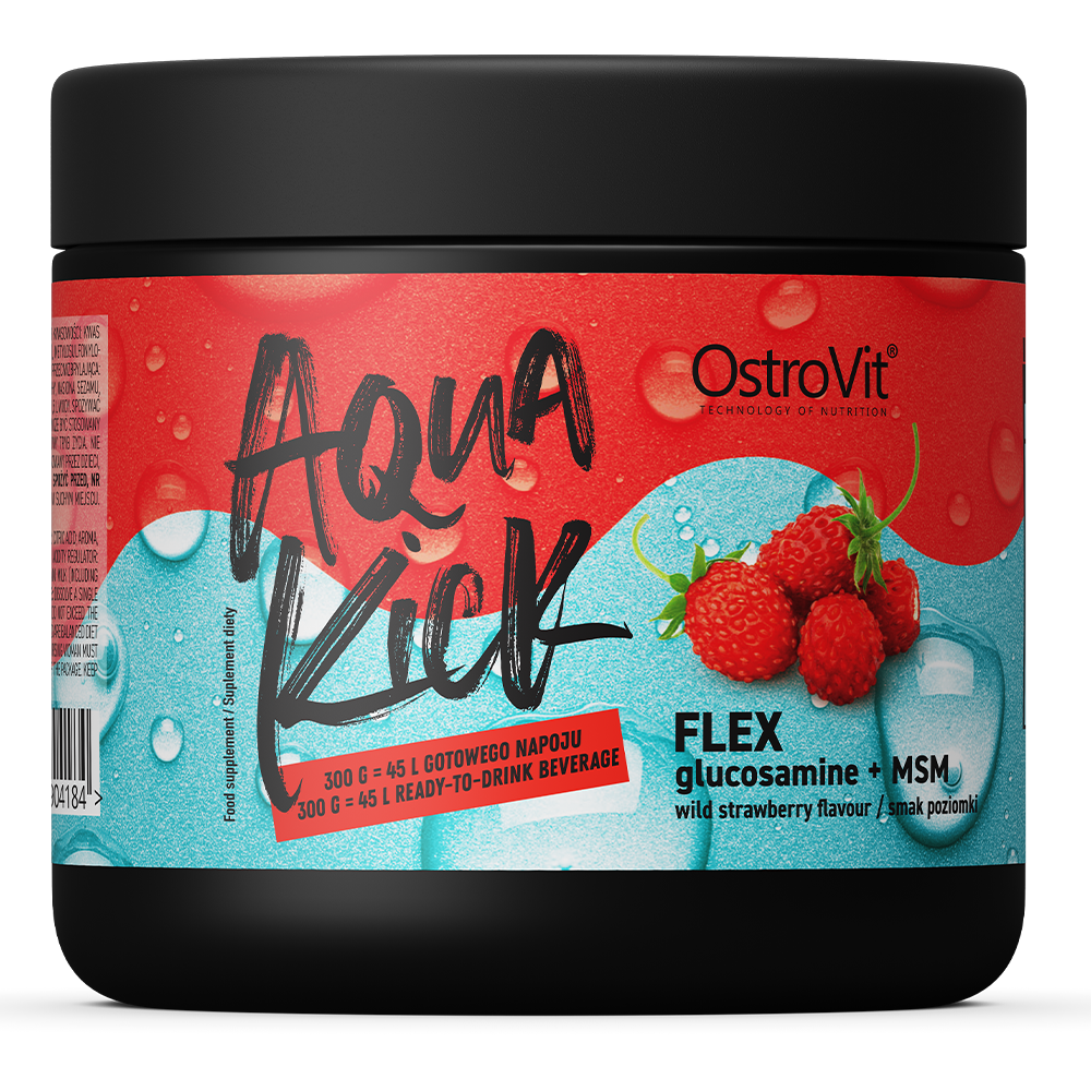 OstroVit Aqua Kick Flex 300 g o smaku poziomkowym