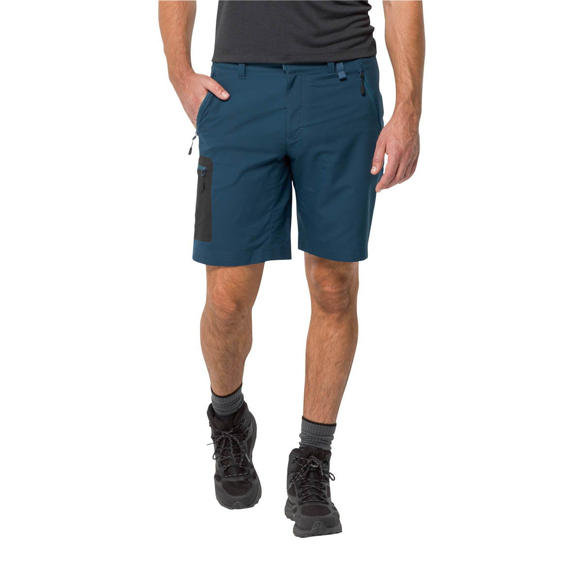 Krótkie spodenki męskie Jack Wolfskin ACTIVE TRACK SHORTS MEN dark sea - 46
