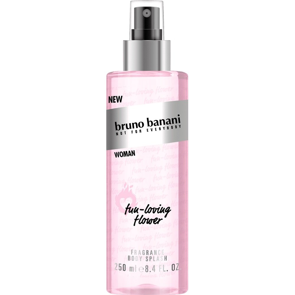 Bruno Banani Woman Fun Loving Flower uwodzicielska mgiełka do ciała z nutami brzoskwini frezji i wanilii, 250 ml