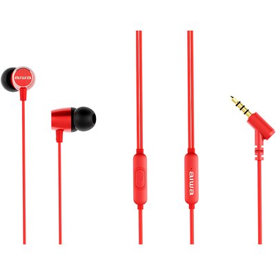 Słuchawki dokanałowe AIWA ESTM-30RD Czerwony