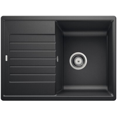 Zlewozmywak jednokomorowy z ociekaczem BLANCO Zia 45 S Compact 524721 Antracyt 50 x 68
