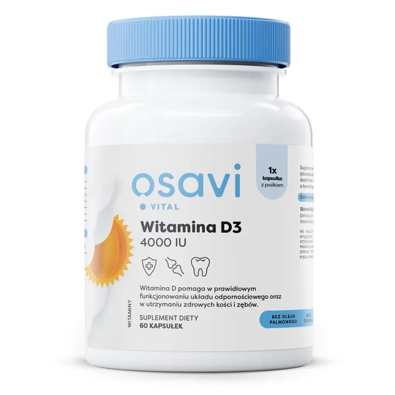 Osavi suplement diety witamina D3, 4000IU, 60 kaps./1 opak.