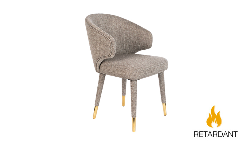 Dutchbone - Krzesło LUNAR taupe