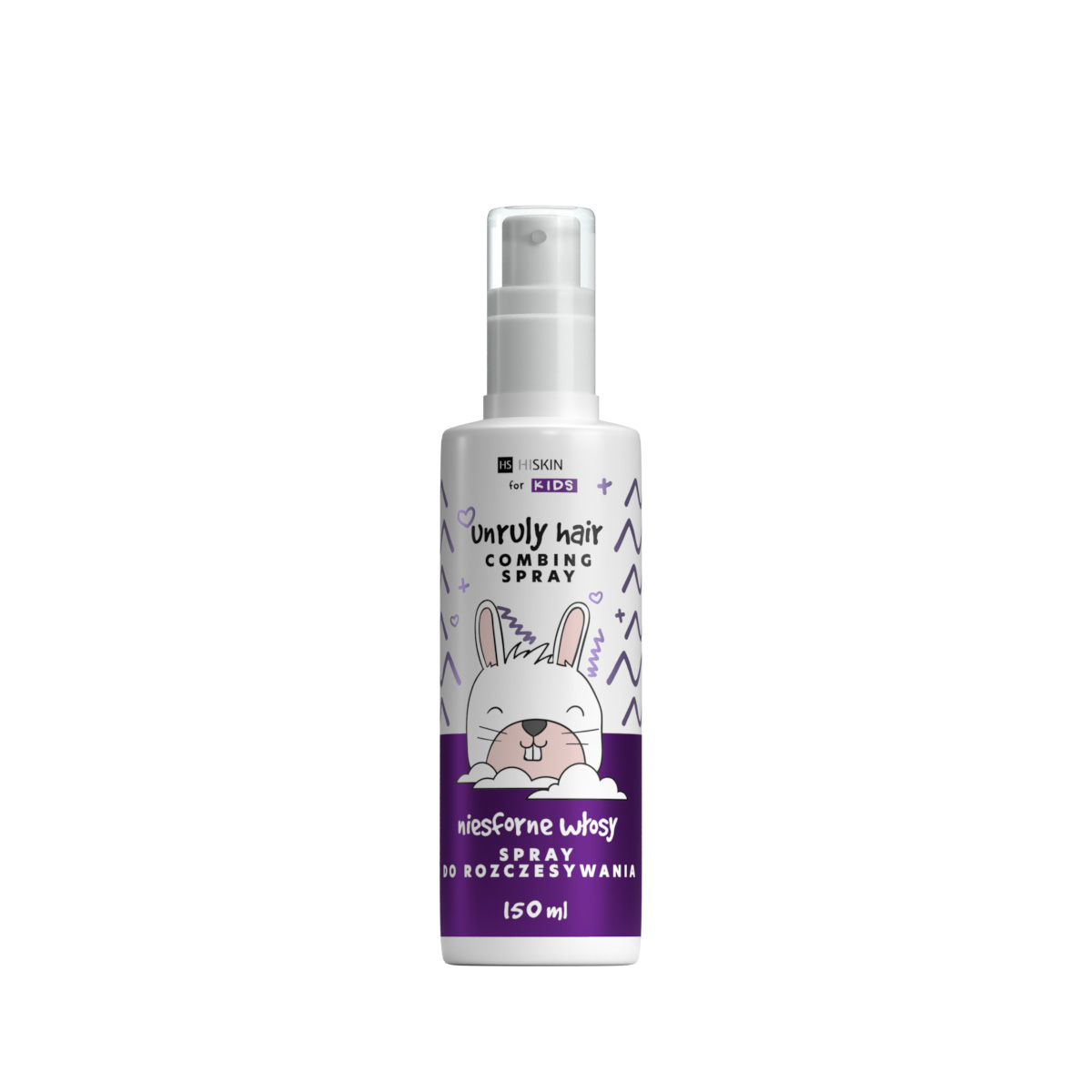 Hiskin For Kids spray ułatwiający rozczesywanie włosów niesfornych dla dzieci, 150 ml