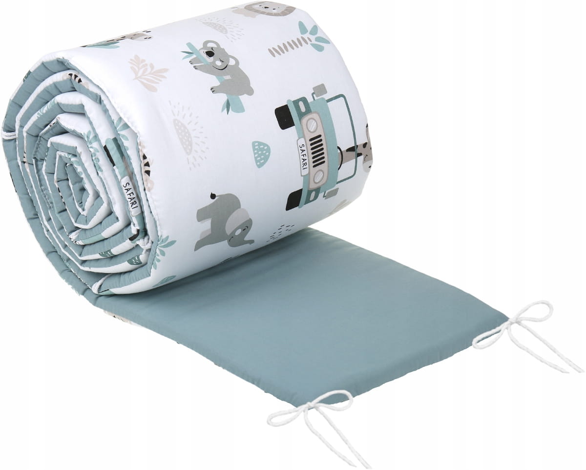 Babymam dwustronny ochraniacz 180x30 do łóżeczka