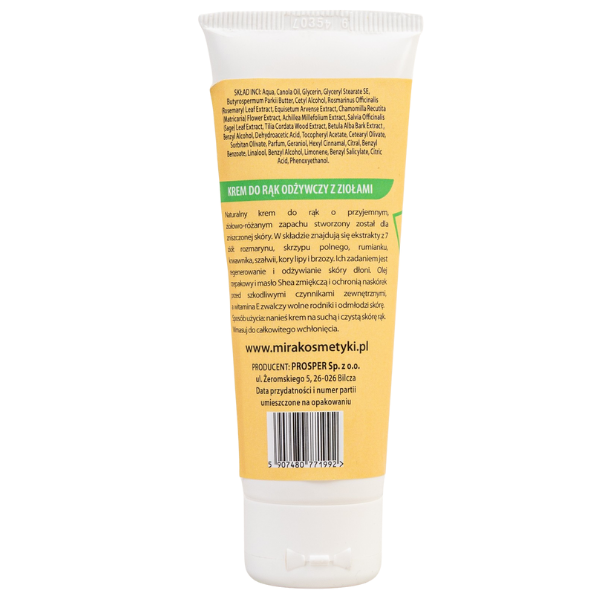 Mira Ciało krem do rąk odżywczy z ziołami, 75 ml