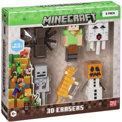 Zestaw gumek MINECRAFT B (6 sztuk)