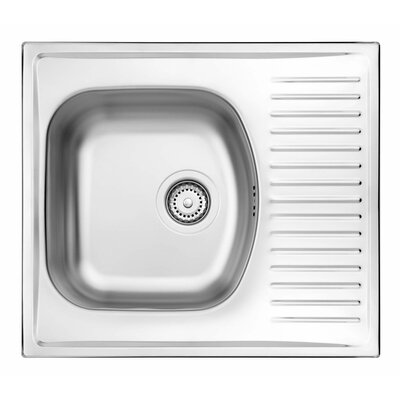 Zlewozmywak jednokomorowy z ociekaczem DEANTE Techno ZMU 0113 Stalowy 51x58