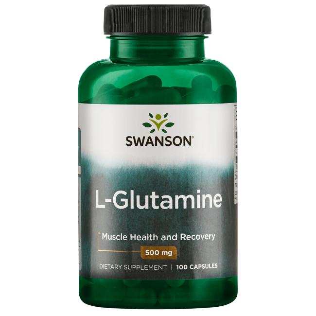 L-Glutamina 500mg, 100kaps. ( Swanson)