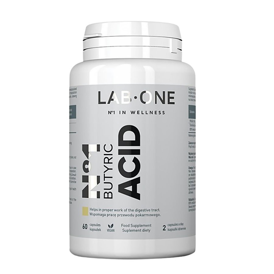 Lab One N°1 Butyric Acid suplement diety zawierający maślan sodu, 60 kaps./1 opak.