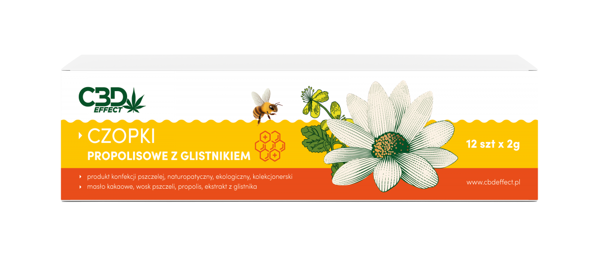 Czopki Propolisowe z Glistnikiem 12szt X 2g