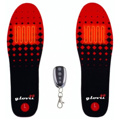 Podgrzewane wkładki do butów GLOVII GW2 (rozmiar L) Czarno-czerwony