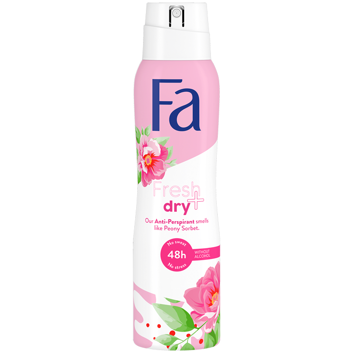 Fa Fresh&Dry Peony Sorbet 48H antyperspirant damski w sprayu, 150 ml
