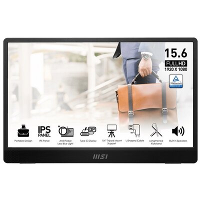 Monitor MSI Pro MP161 E2 15.6" 1920x1080px IPS 4 ms [GTG]
