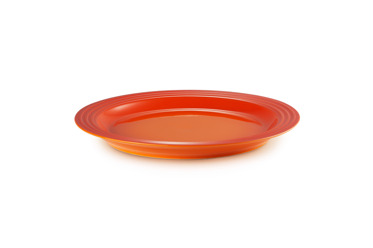 Le Cresuet - Duży talerz kamionka płomienny