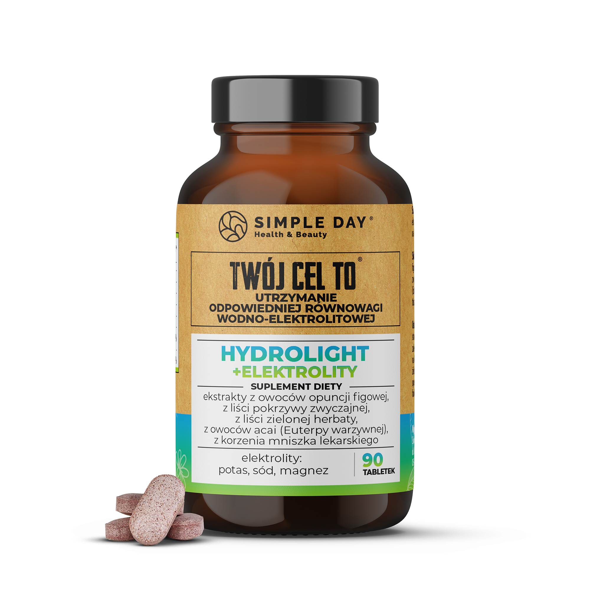 Twój Cel To Hydrolight + Elektrolity suplement diety Hydrolight + Elektrolity, 90 tab./1 opak.