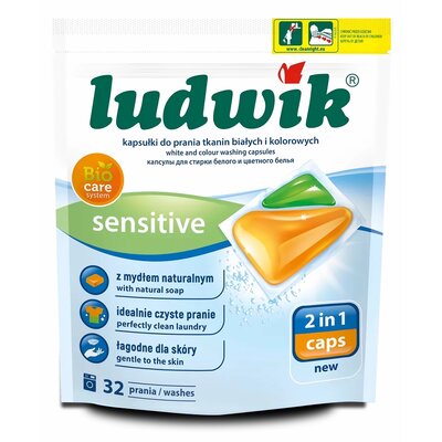 Kapsułki do prania LUDWIK 2in1 Sensitive - 32 szt.