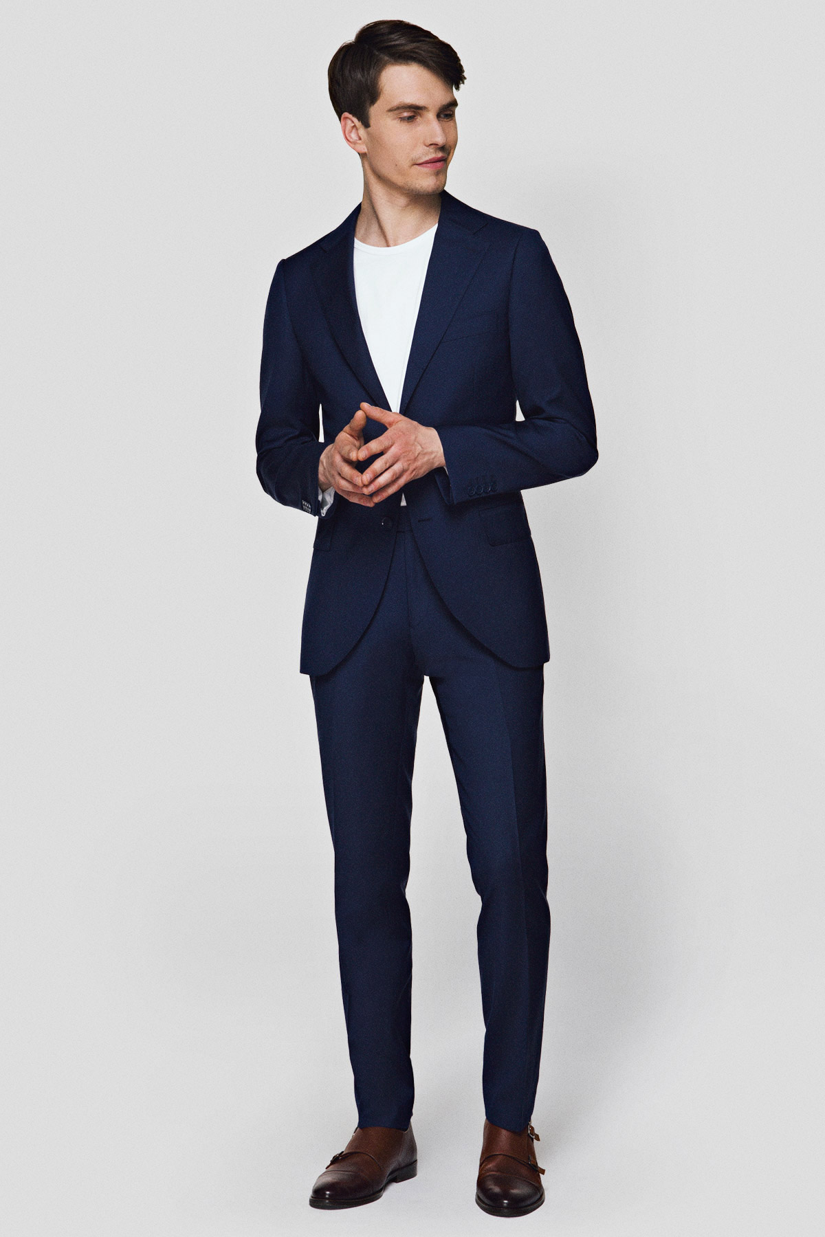 Lancerto Garnitur Navy z Wełną Amazon