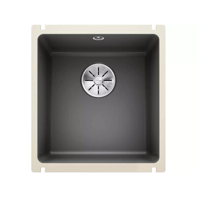 Zlewozmywak jednokomorowy BLANCO Subline 375-U 523731 Bazaltowy 45.6 x 41.4