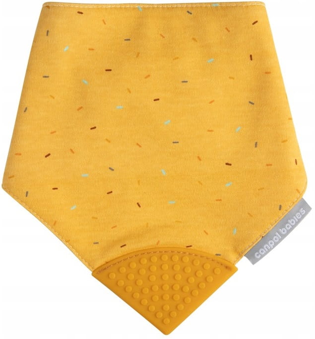 Canpol śliniak materiałowy z gryzakiem 26/902