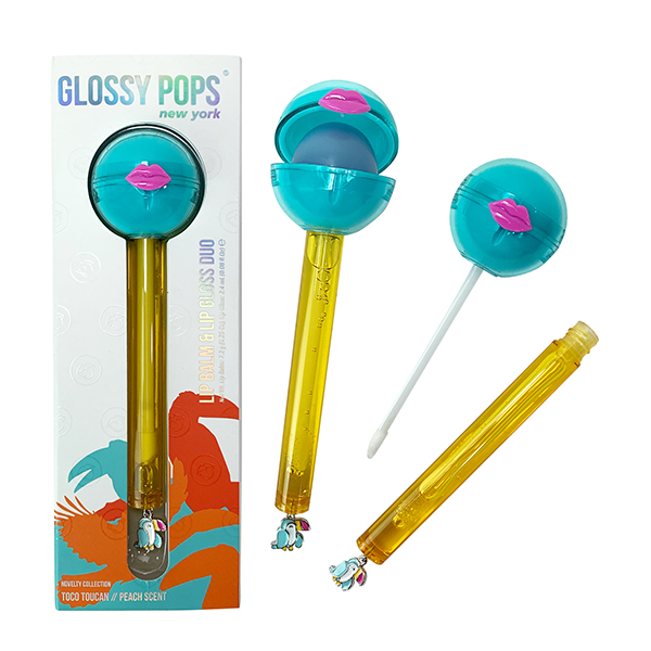 Glossy Pops Novelty balsam i błyszczyk do ust Toco Tucan, 1 szt.