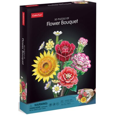 Puzzle 3D CUBIC FUN Flower Bouquet Duży bukiet kwiatów P867H (363 elementy)