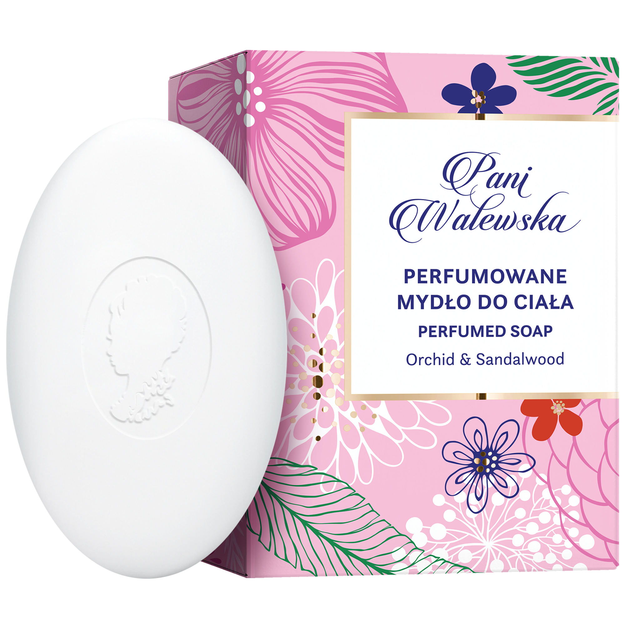 Pani Walewska Orchid & Sandalwood perfumowane mydło w kostce, 100 g