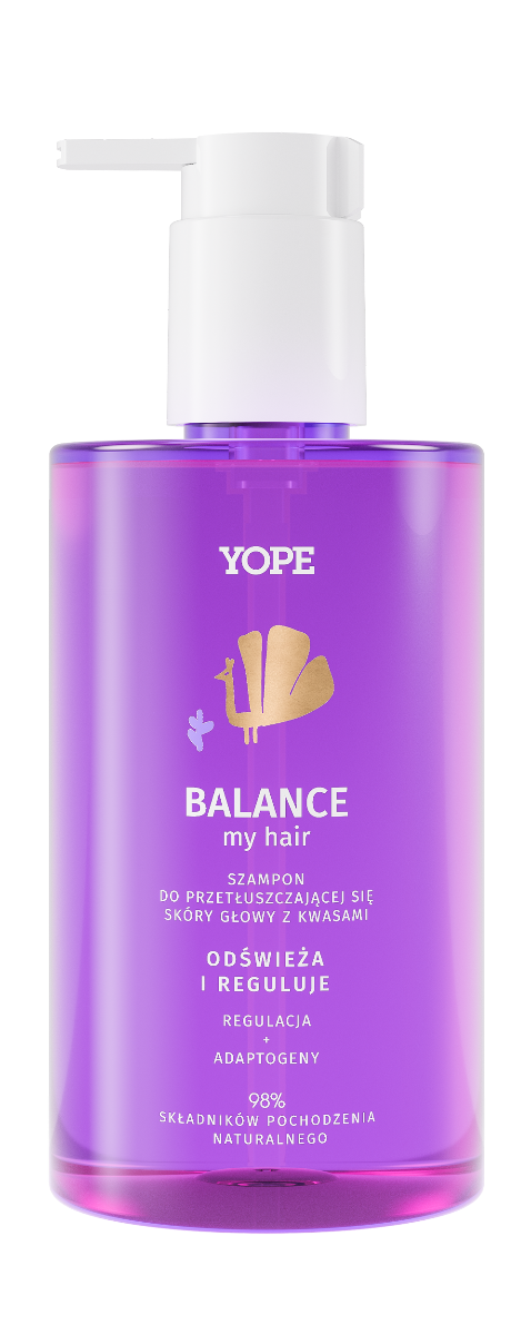 YOPE Balance Szampon do przetłuszczającej się  skóry głowy, 300ml