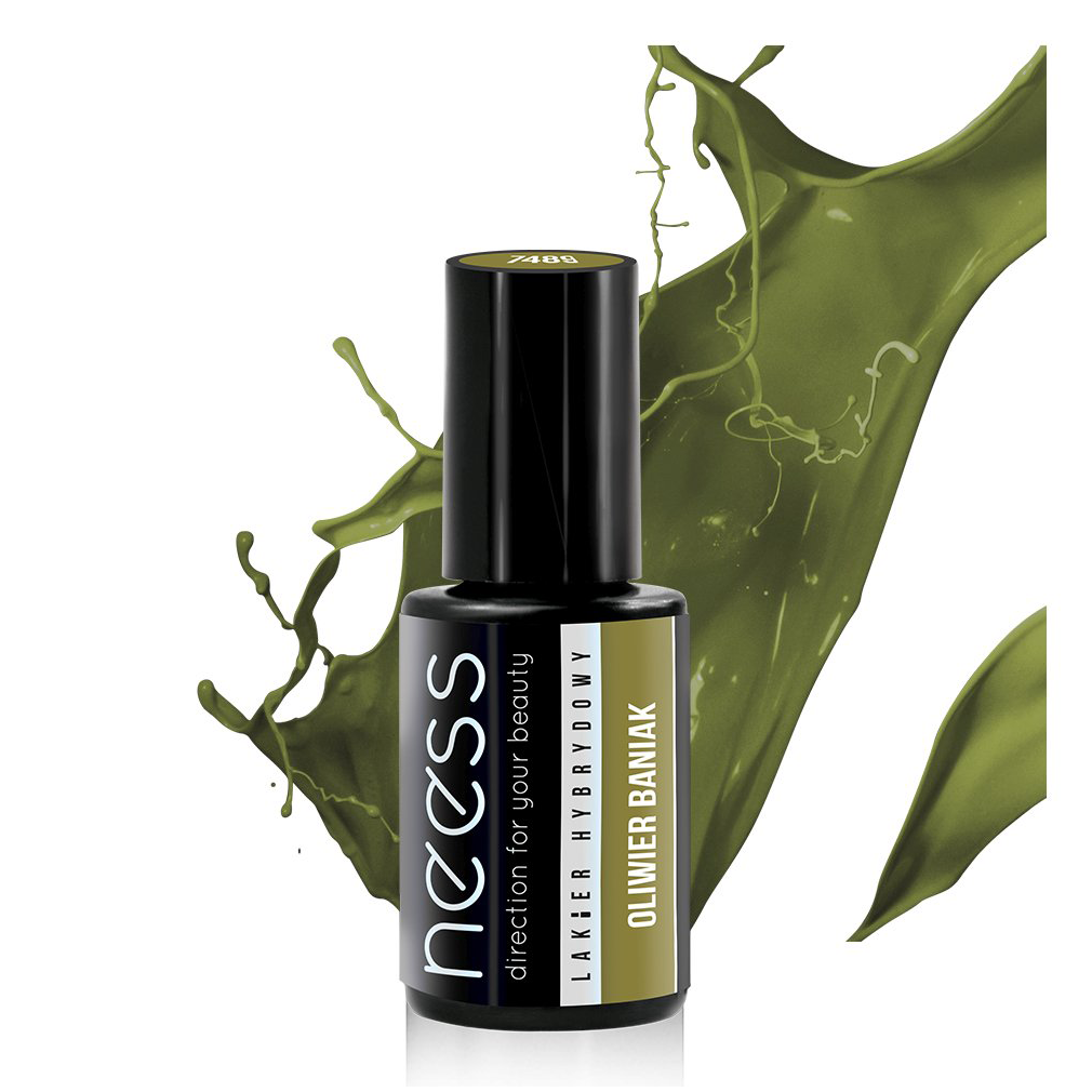 Neess kauczukowy lakier hybrydowy do paznokci oliwier baniak, 4 ml