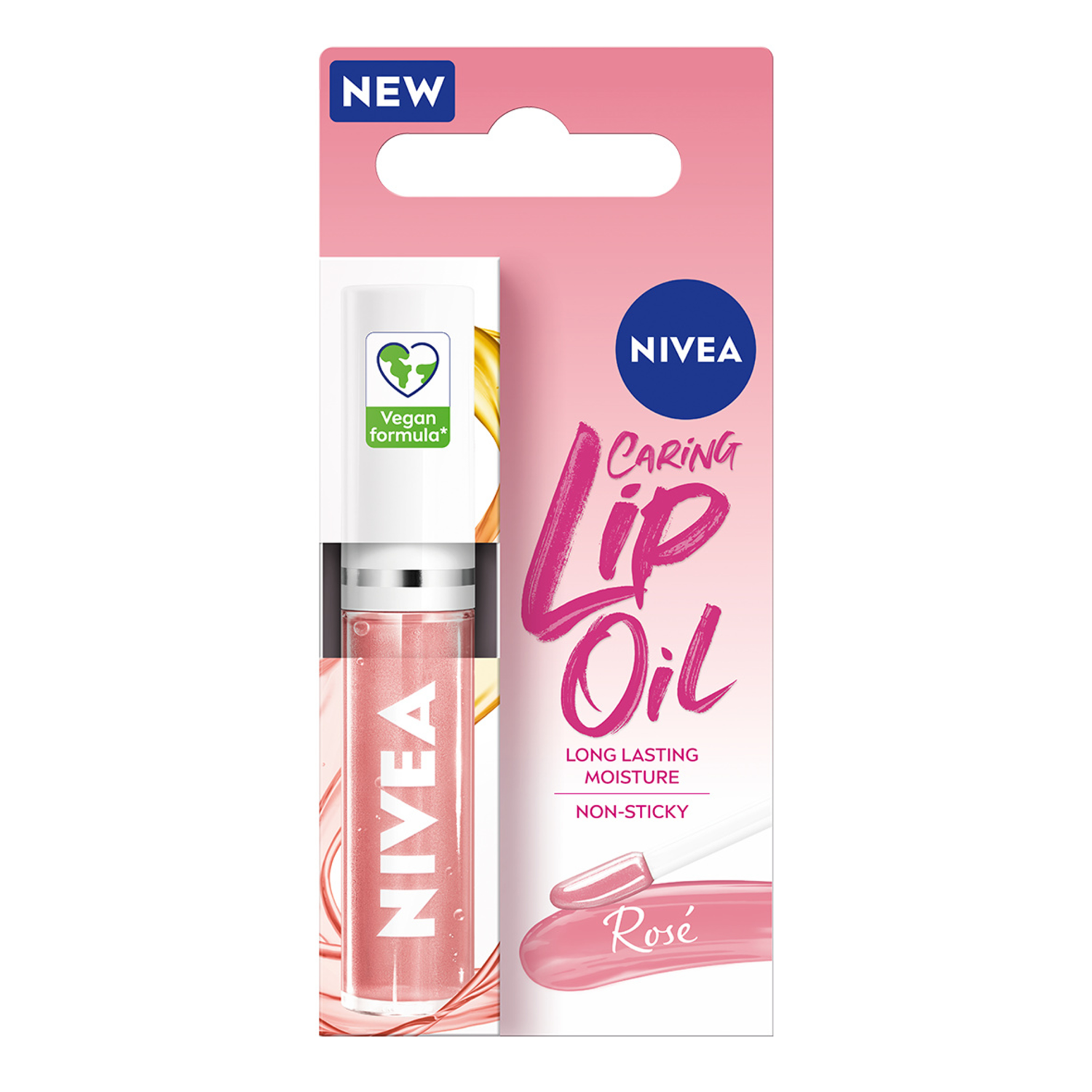 Nivea Caring Lip Oil pielęgnujący olejek do ust rose, 5,5 ml