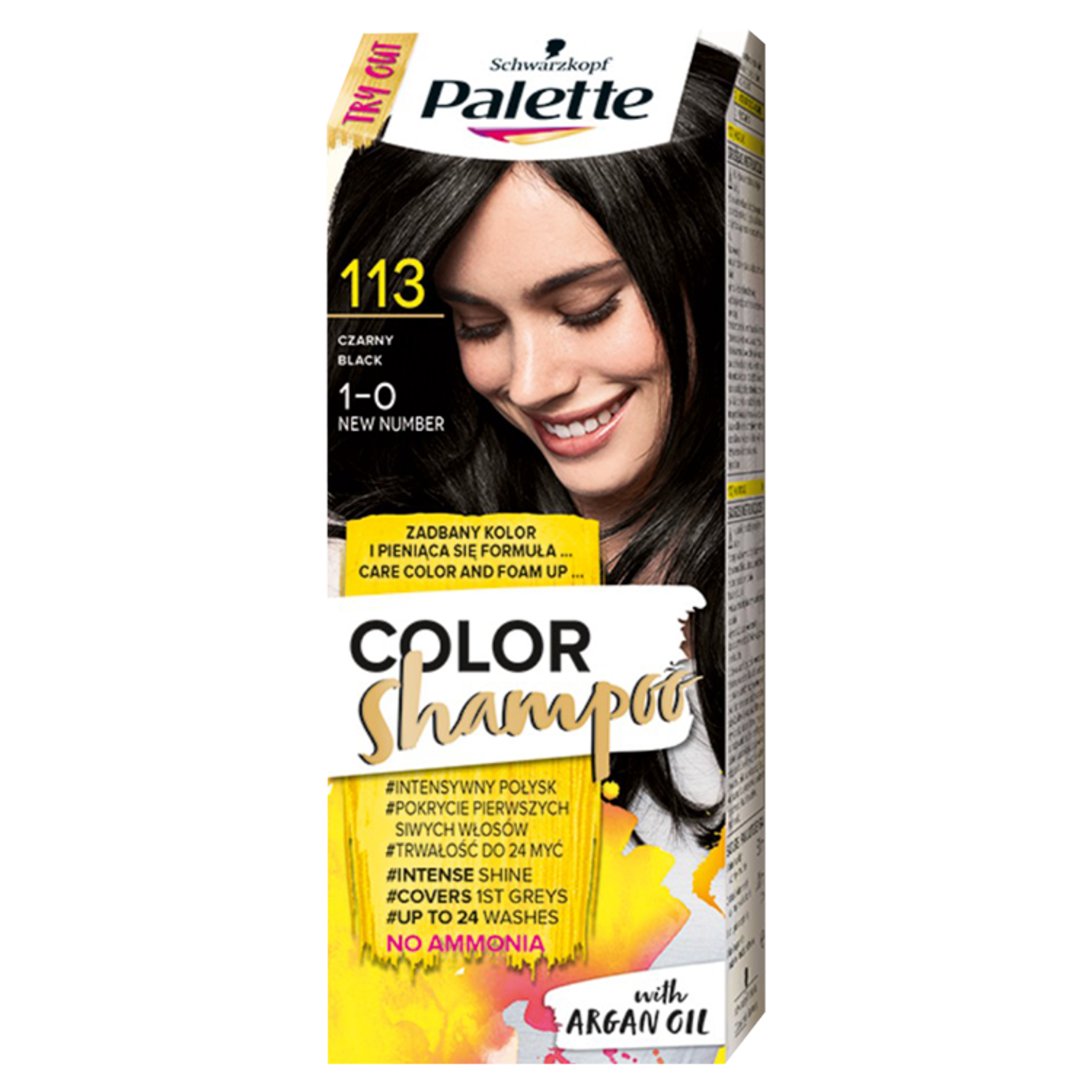 Palette Color Shampoo szampon koloryzujący do włosów 1-0 (113) czarny, 1 opak.