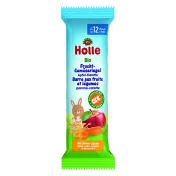 Holle BIO, batonik owocowy jabłko-marchew, 25 g