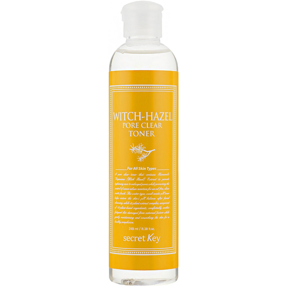 Secret Key Witch-Hazel  oczyszczający pory tonik do twarzy, 248 ml