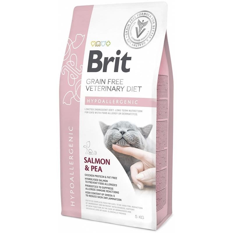Karma dla kota BRIT Grain Free Veterinary Diets Cat Hypoallergenic 5 kg