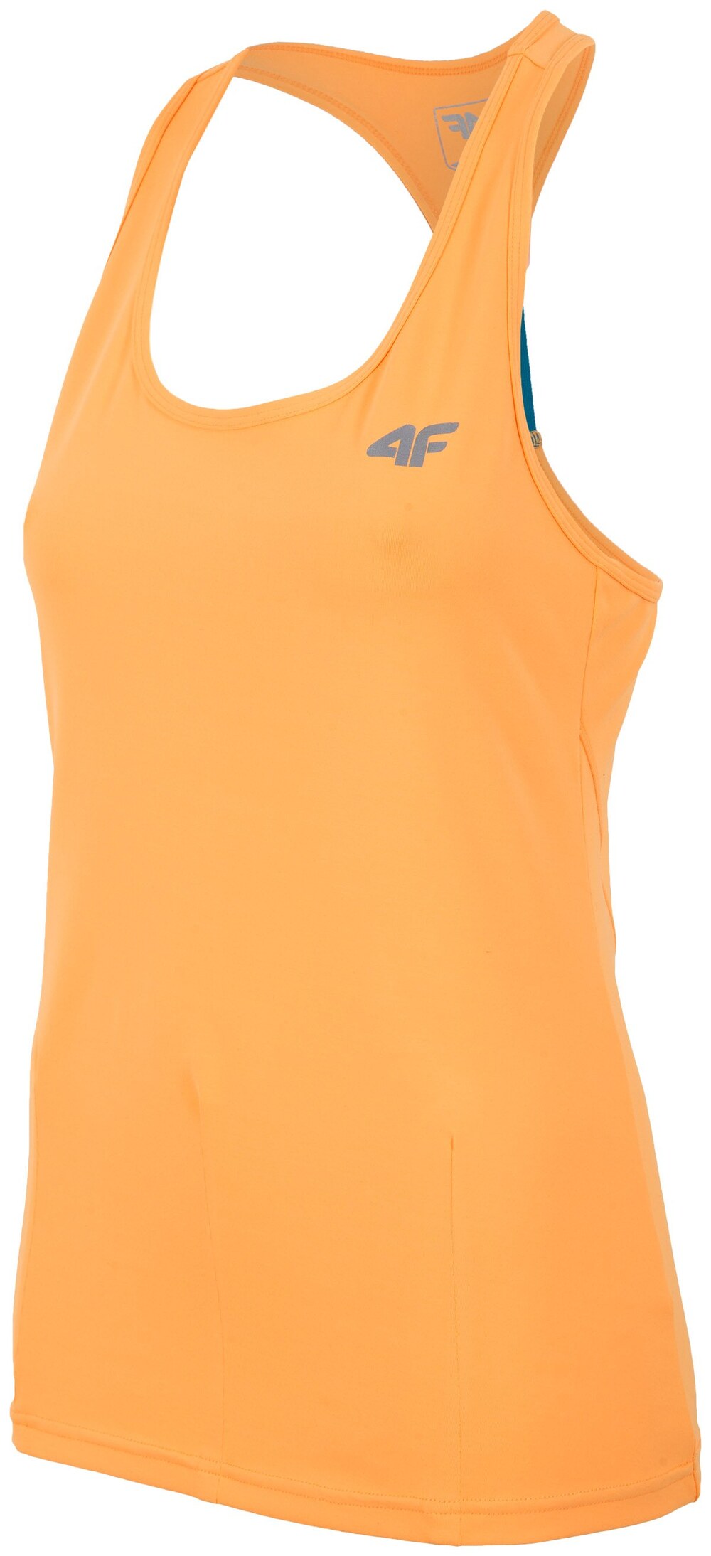 4F - T-shirt fitness TSDF004 neonowy koralowy