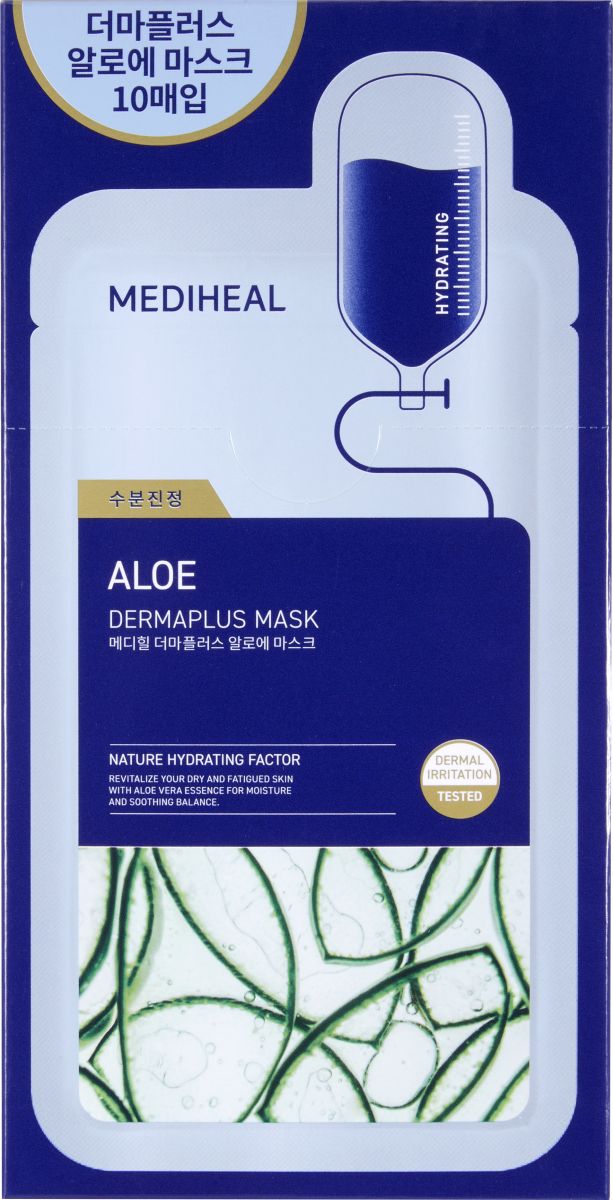 Mediheal Dermaplus Aloe nawilżająca maska w płachcie do twarzy, 22 ml