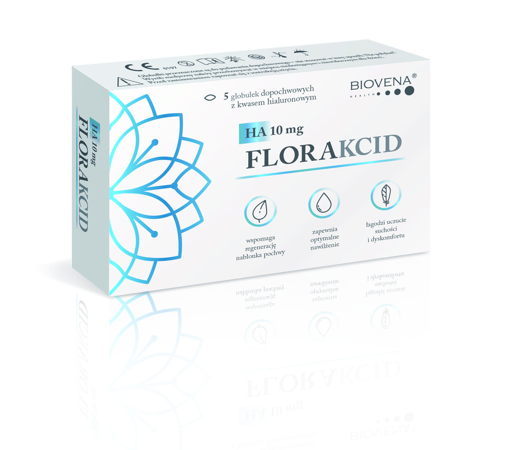 Biovena Florakcid globulki dopochwowe, 5 szt./1 opak.